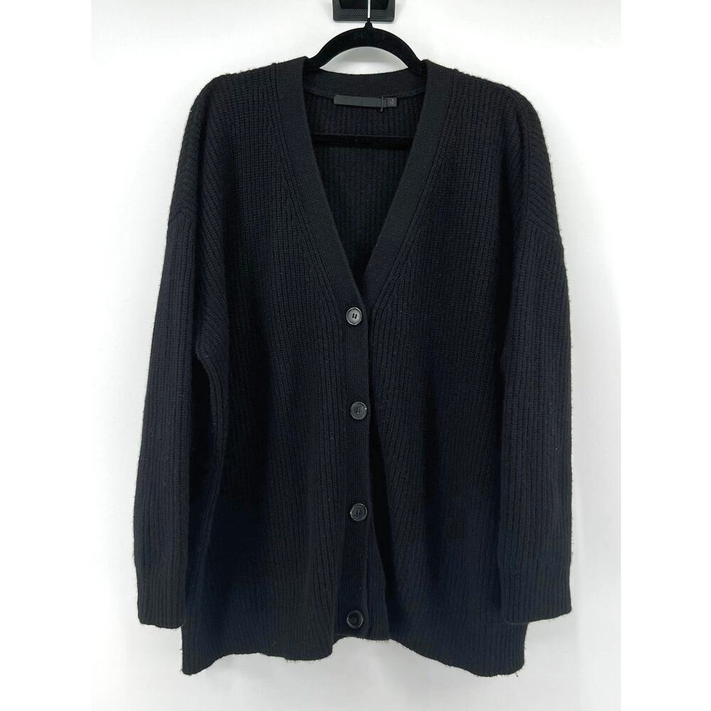 Jenni Kayne 100% Cashmere Cacoon Cardigan Sweater Women's Size M Black